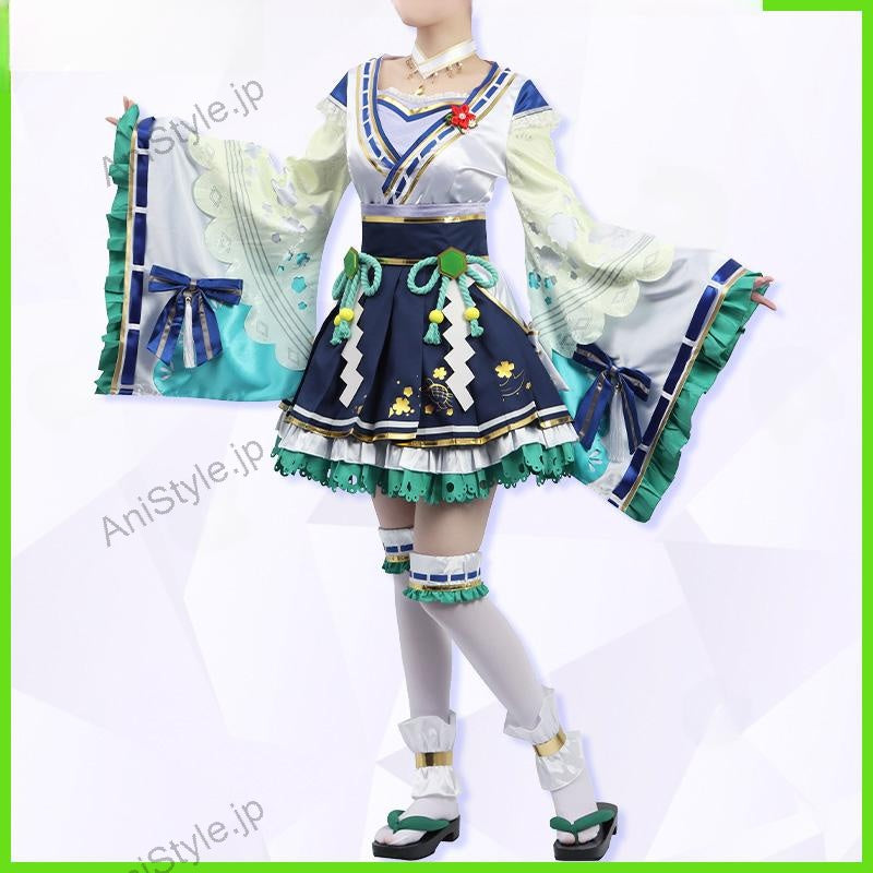 ウマ娘プリティーダービー サトノダイヤモンド 新衣装 [花形・弥栄之翠] 巫女風衣装 コスプレ衣装