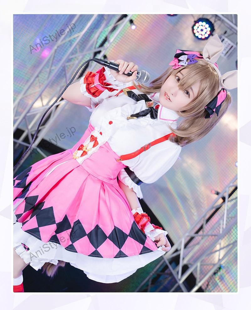 ウマ娘 プリティーダービー スマートファルコン 勝負服 コスプレ衣装(耳、尻尾付き）