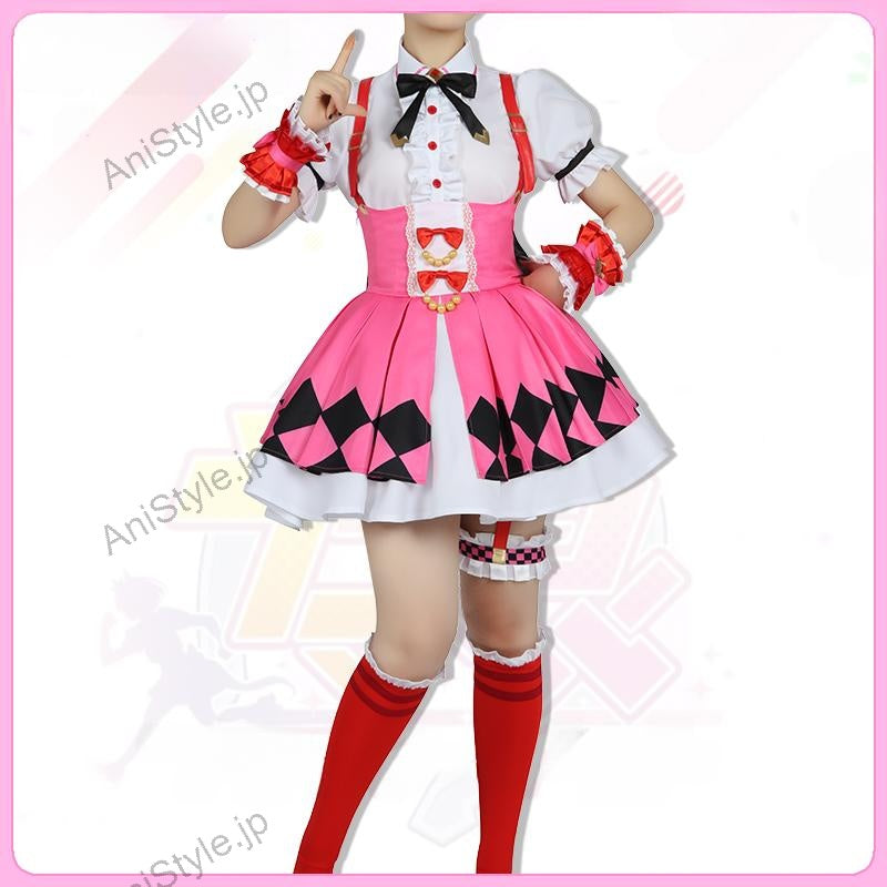 ウマ娘 プリティーダービー スマートファルコン 勝負服 コスプレ衣装(耳、尻尾付き）