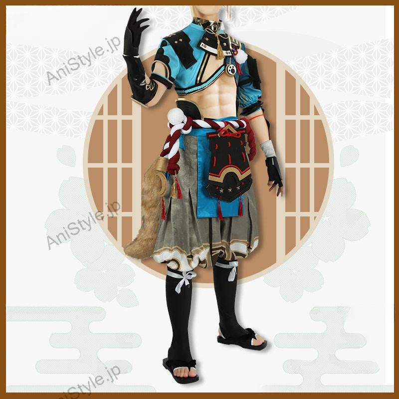 原神 稻妻城 ゴロー  コスプレ衣装