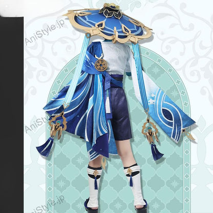 原神 散兵 放浪者 スカラマシュ コスプレ衣装（帽子なし)