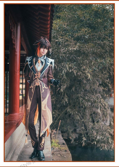原神 璃月港 岩王帝君 鍾離 コスプレ衣装