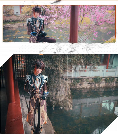 原神 璃月港 岩王帝君 鍾離 コスプレ衣装