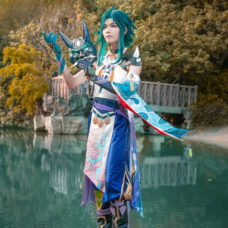 原神 璃月港 魈 コスプレ衣装 （儺面なし）