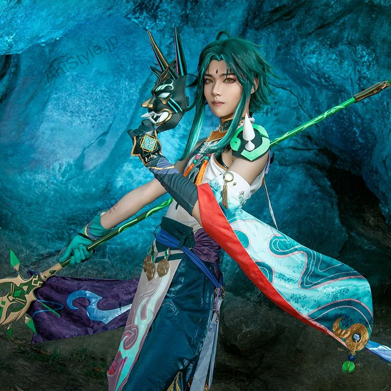原神 璃月港 魈 コスプレ衣装 （儺面なし）