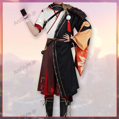 原神 稲妻城  楓原万葉（カエデハラカズハ） コスプレ衣装