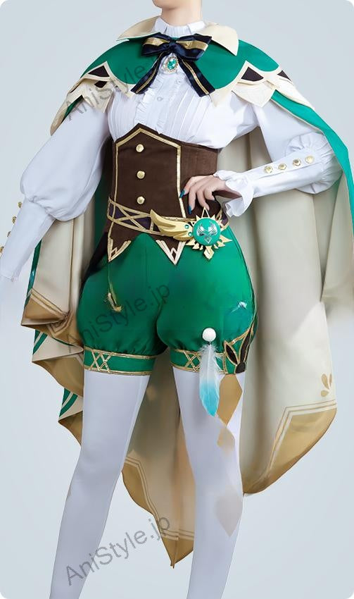原神 モンド城 ウェンティ コスプレ衣装
