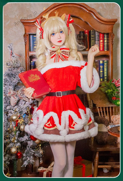 原神 モンド城 クリスマス衣装 バーバラ コスプレ衣装