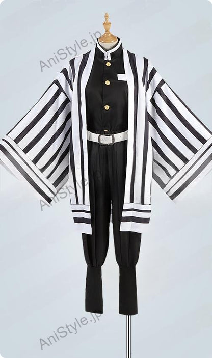 鬼滅の刃 鬼殺隊隊服 蛇柱・伊黒小芭内 コスプレ衣装 白ver.