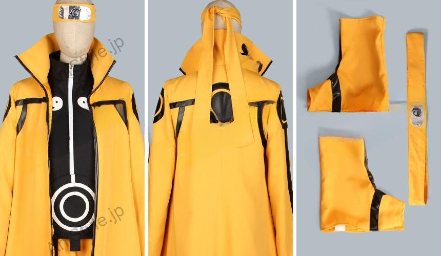 NARUTO -ナルト-疾風伝 九尾チャクラモード 九喇嘛モード うずまきナルト コスプレ衣装