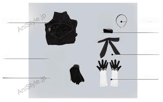 NieR:Automata ニーア オートマタ 2B(ヨルハ二号B型) コスプレ衣装 修正版