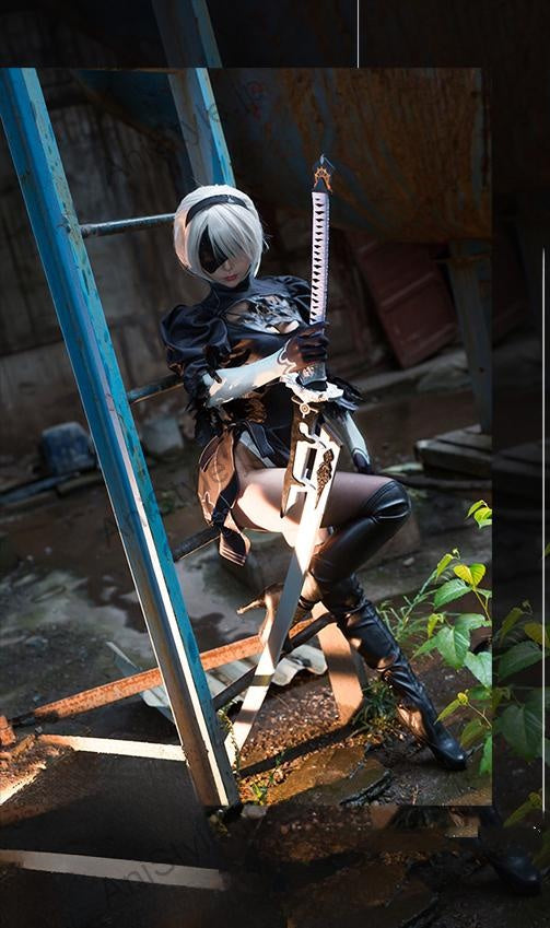 NieR:Automata ニーア オートマタ 2B(ヨルハ二号B型) コスプレ衣装 修正版