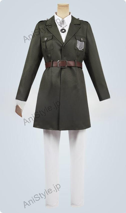 進撃の巨人 調査兵団 マーレ軍服 コスプレ衣装 刺繍ver