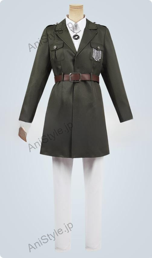 進撃の巨人 調査兵団 マーレ軍服 コスプレ衣装 刺繍ver