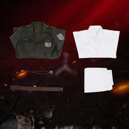 進撃の巨人 調査兵団 マーレ軍服 コスプレ衣装 刺繍ver