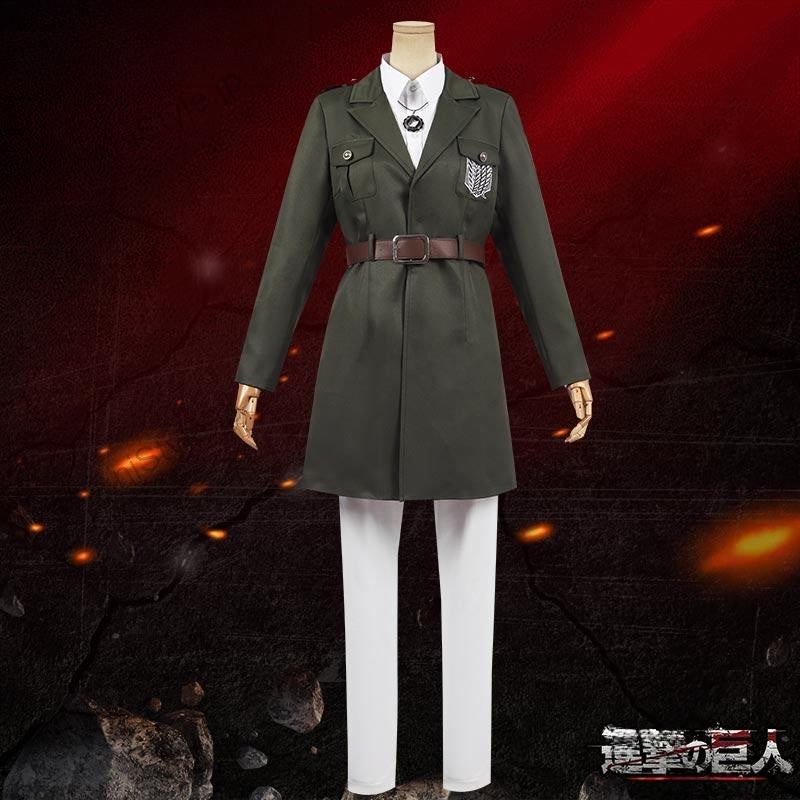 進撃の巨人 調査兵団 マーレ軍服 コスプレ衣装 刺繍ver