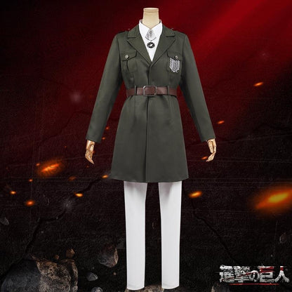 進撃の巨人 調査兵団 マーレ軍服 コスプレ衣装 刺繍ver