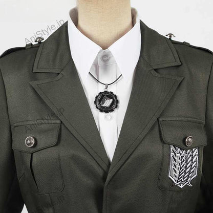 進撃の巨人 調査兵団 マーレ軍服 コスプレ衣装 刺繍ver