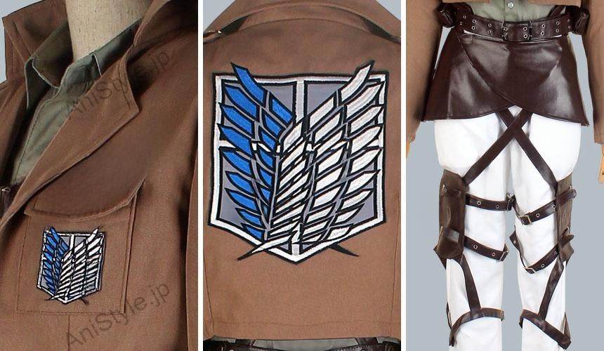 進撃の巨人　ジャン・キルシュタイン　刺繍版　コスプレ衣装