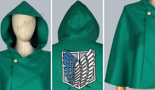 進撃の巨人　マント　刺繍版　コスプレ衣装