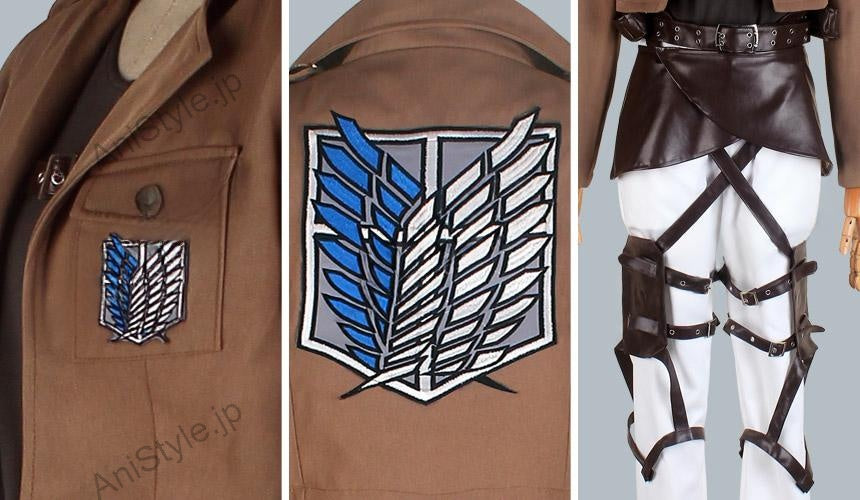 進撃の巨人　ユミル　刺繍版　コスプレ衣装