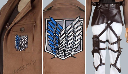 進撃の巨人　ユミル　刺繍版　コスプレ衣装
