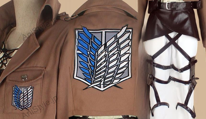 進撃の巨人　調査兵団　エレン・イェーガー   刺繍版　団服　コスプレ衣装